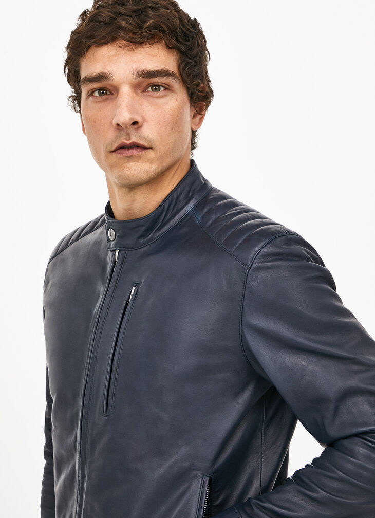 Leather motorcicle jacket