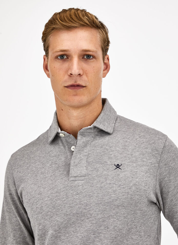 Long sleeve rugby polo shirt