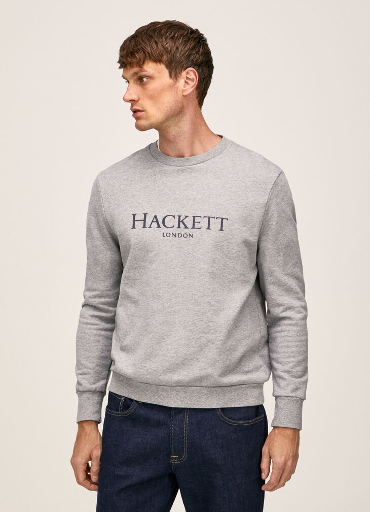 Crew neck cotton sweatshirt