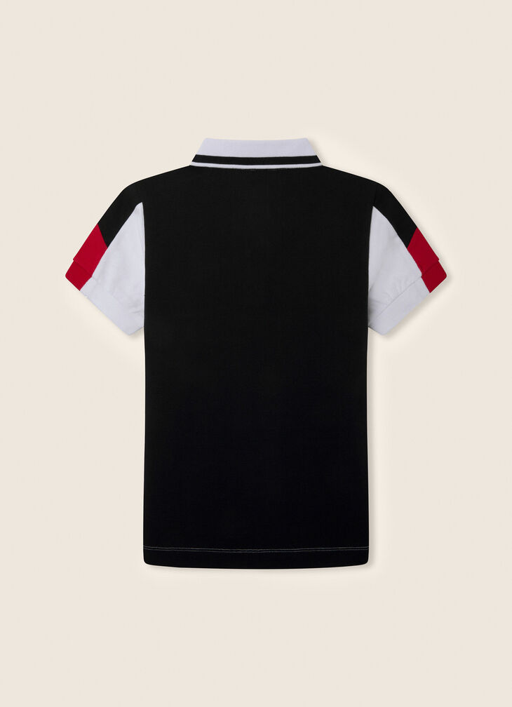 Motor inspired polo shirt