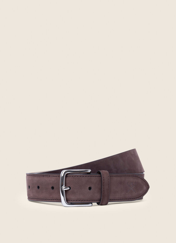 Plain leather belt