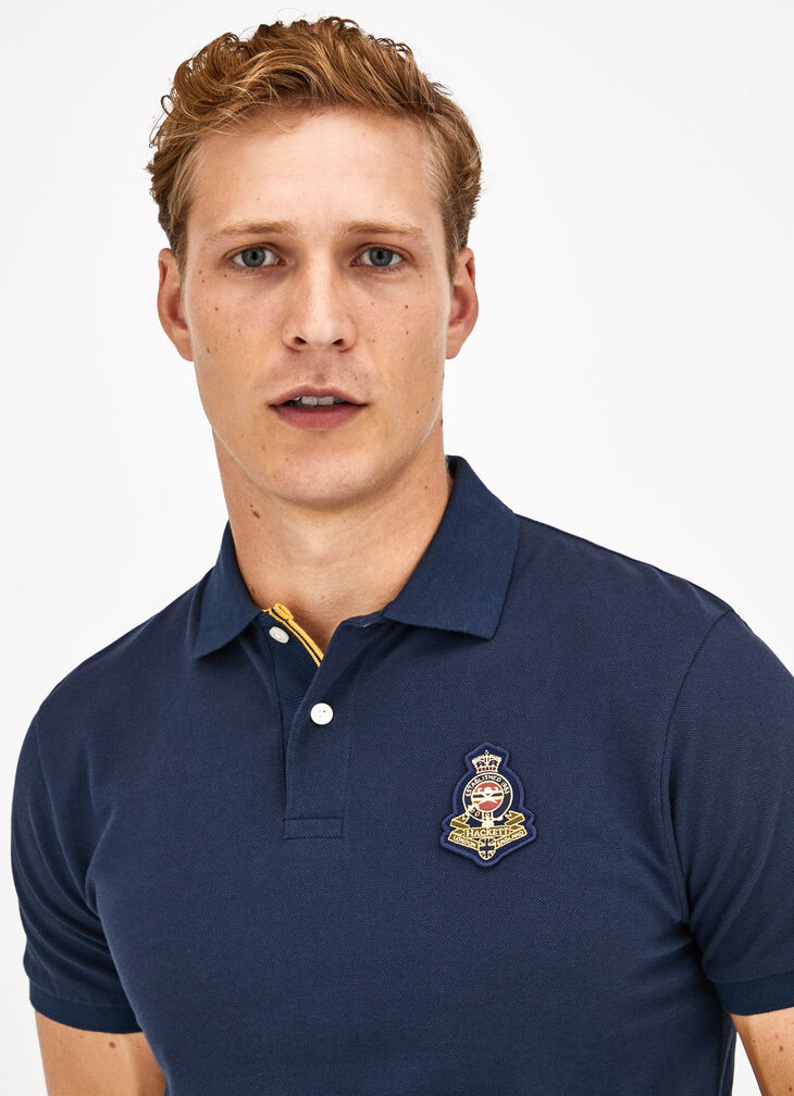 Badge polo shirt