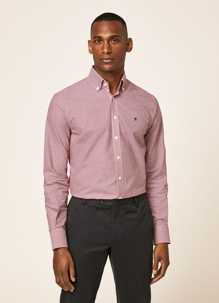 Gingham cotton shirt