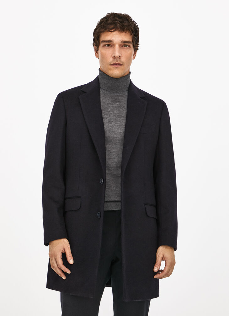 Wool cashmere overcoat