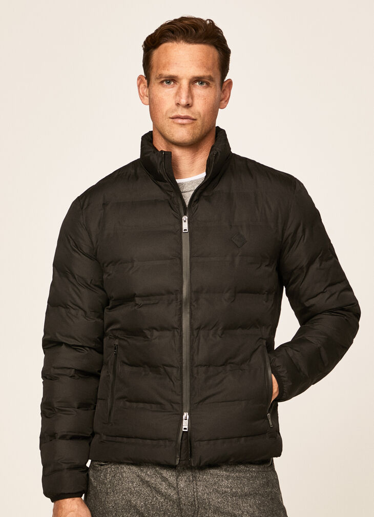 Motor inspired quilted jacket
