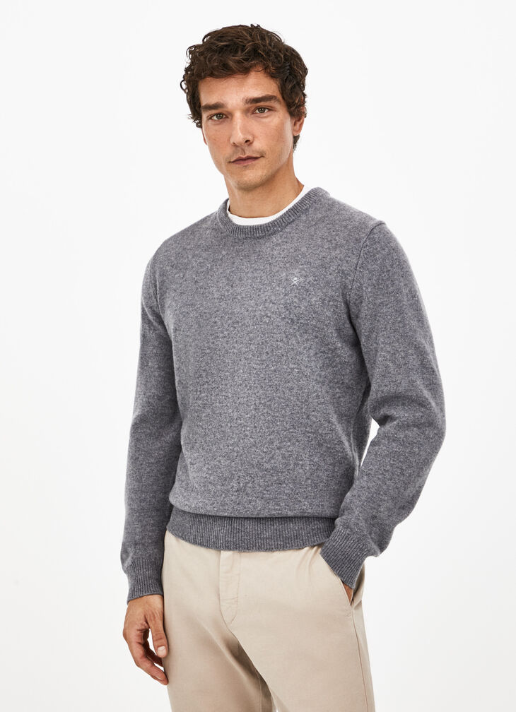 Lambswool crew neck jumper