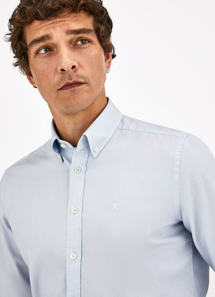 Garment dyed Oxford shirt