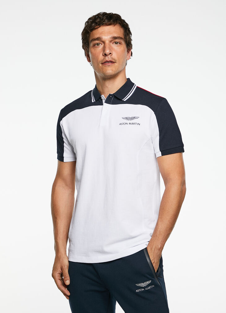 Motor inspired polo shirt