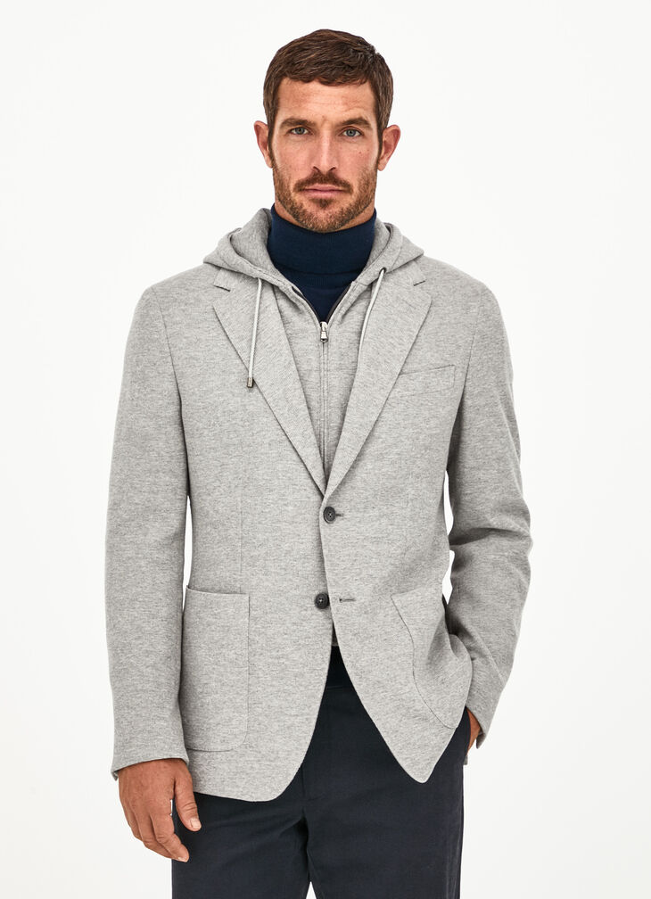 Hooded blazer