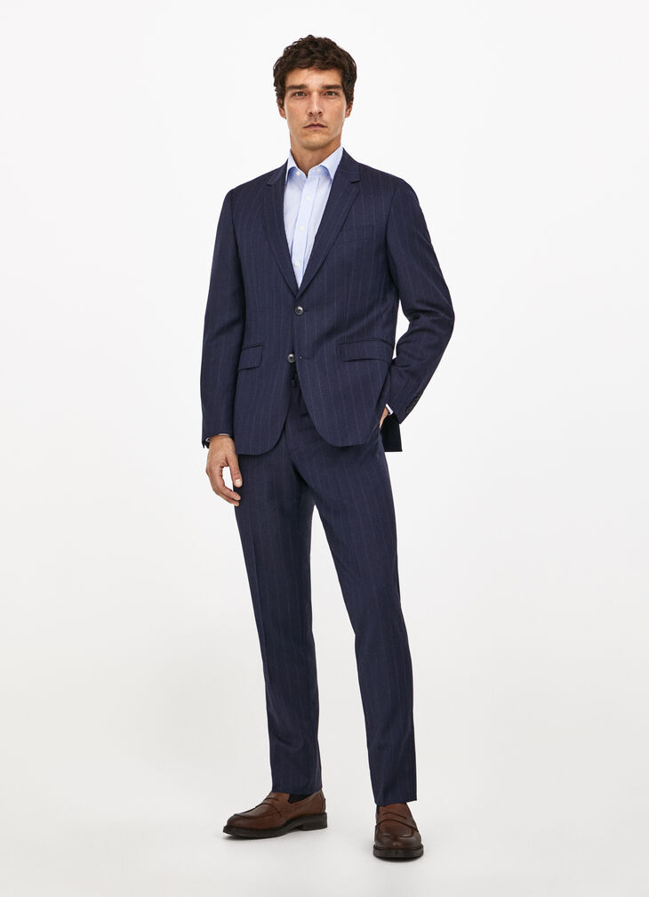Stripe wool suit