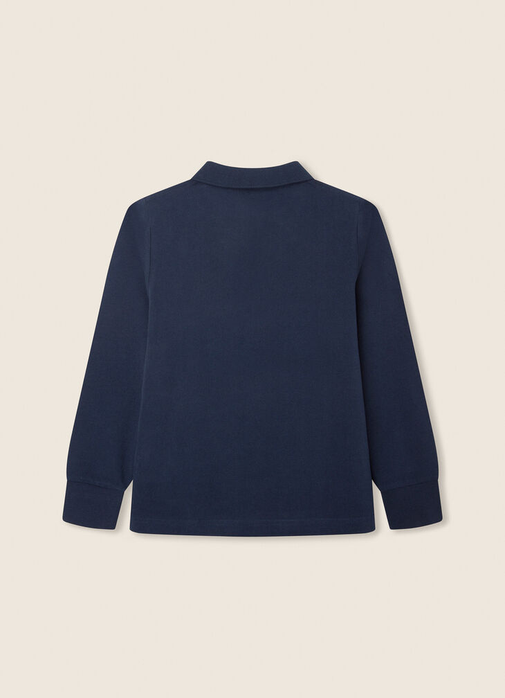 Cotton jersey polo shirt