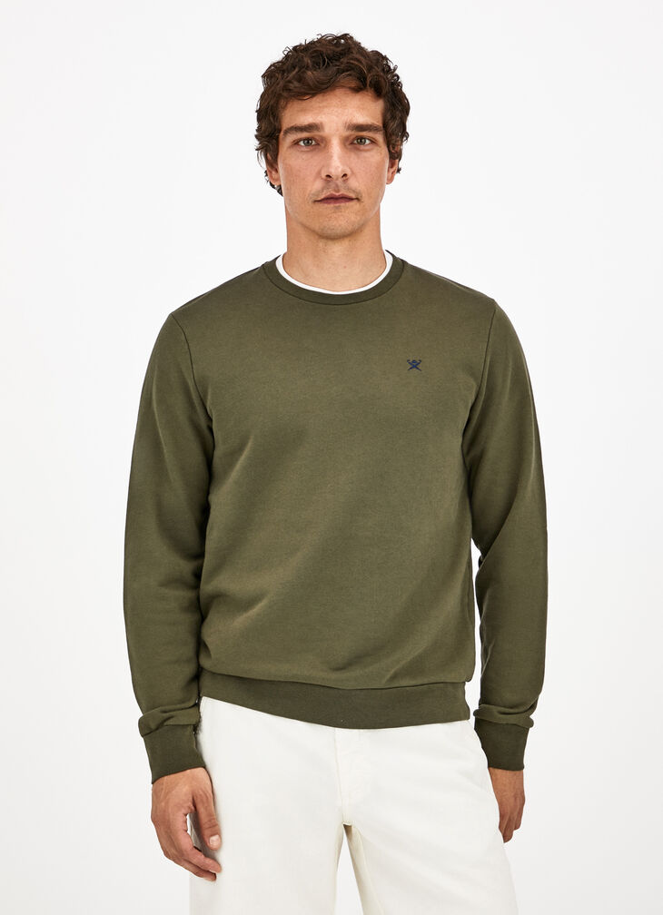 Crew neck basic sweatshirt