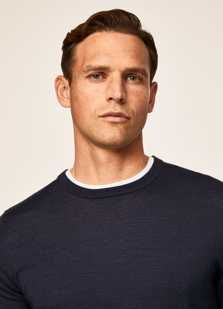 Merino wool silk jumper