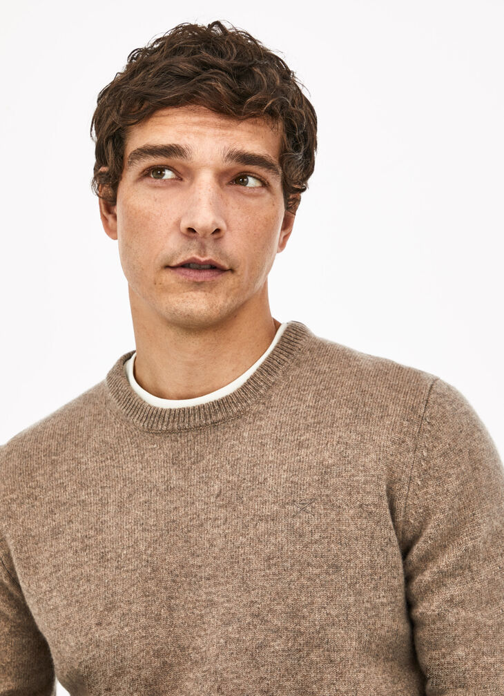 Lambswool crew neck jumper