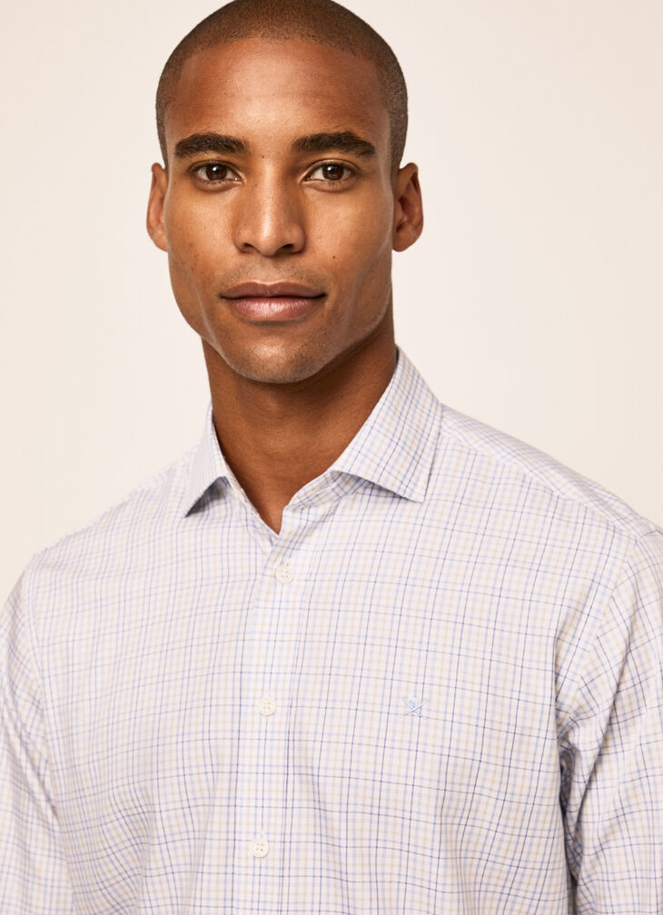 Tattersall check print shirt