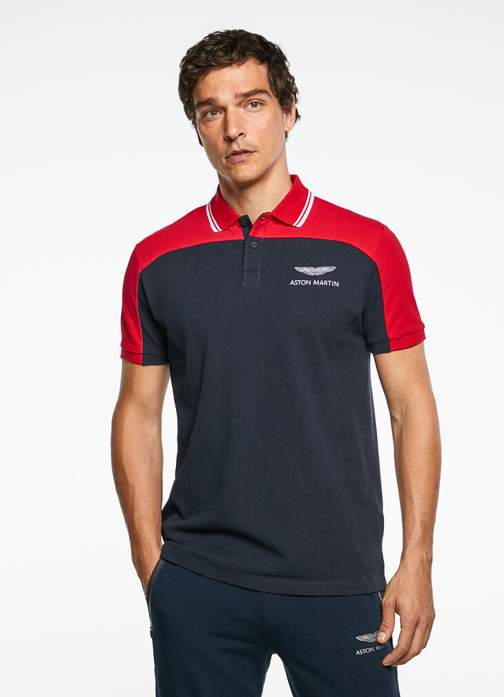 Motor inspired polo shirt