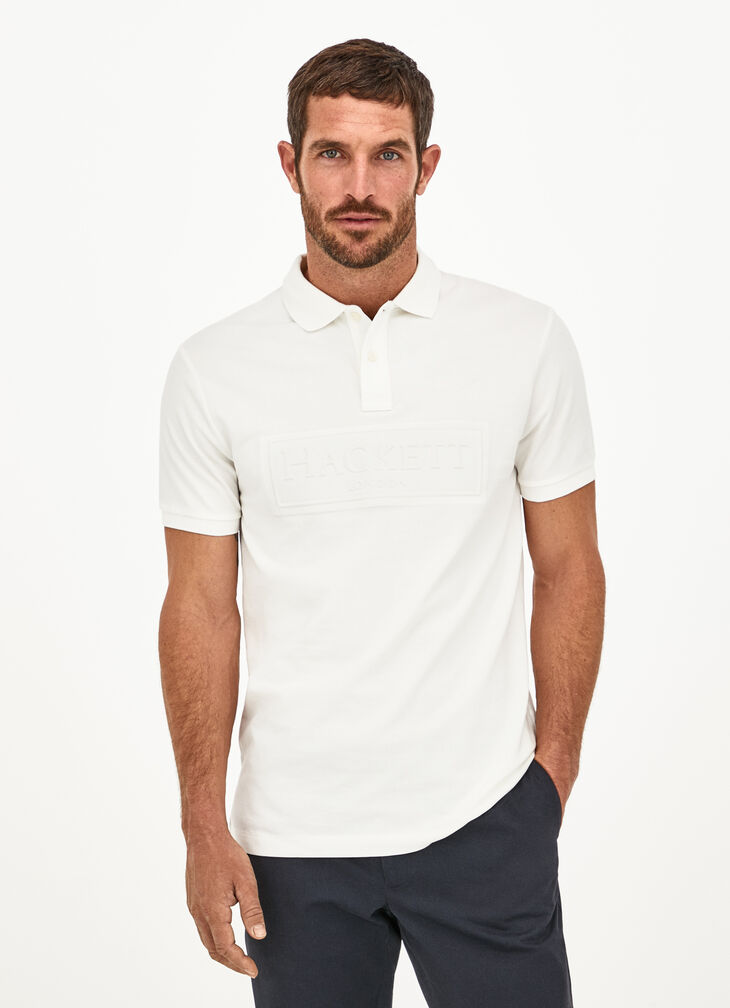 Embossed logo polo shirt