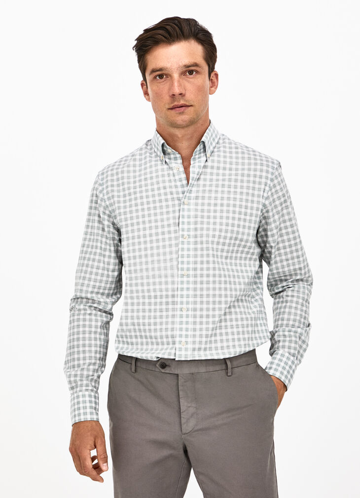 Check print shirt