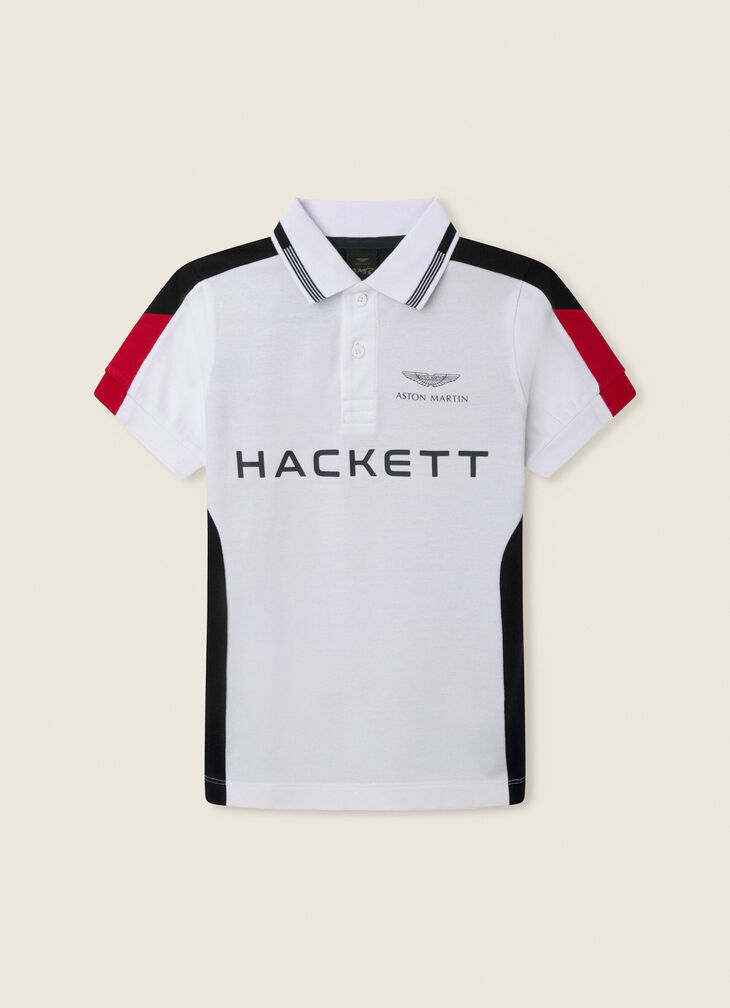 Motor inspired polo shirt