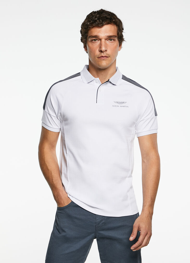 Motor inspired polo shirt
