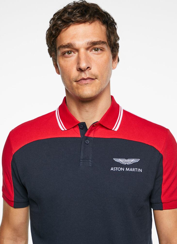 Motor inspired polo shirt