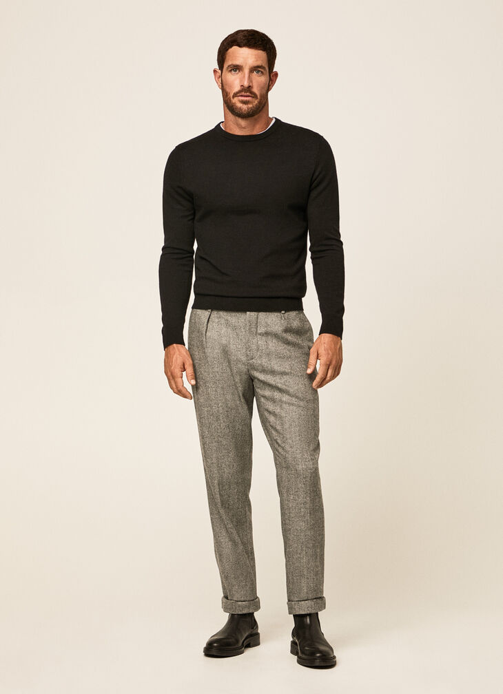 Herringbone trousers