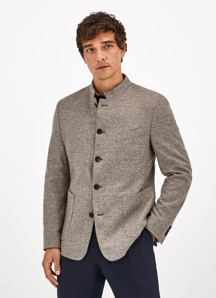 Stand collar jacket