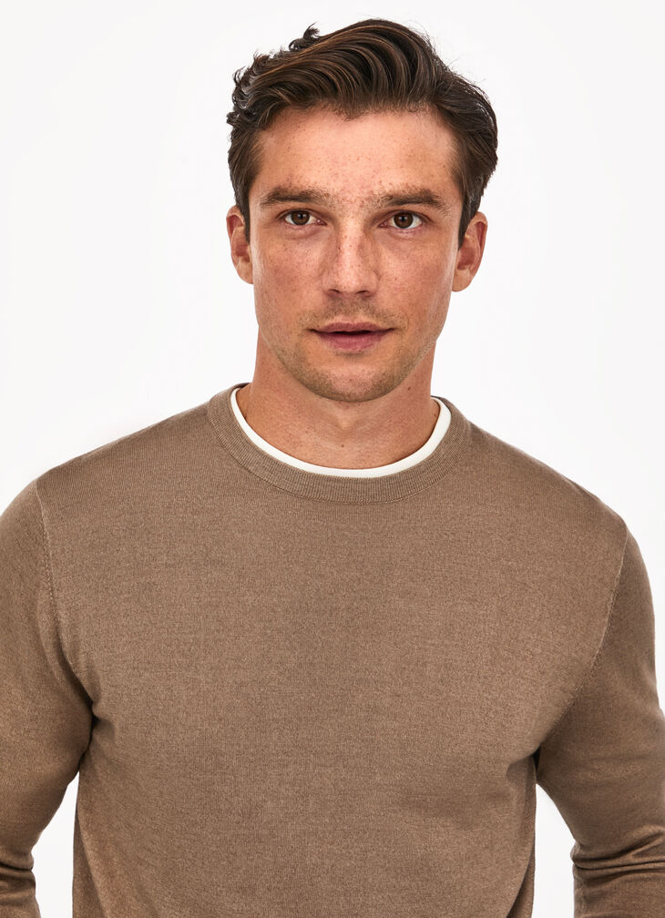 Merino wool silk jumper