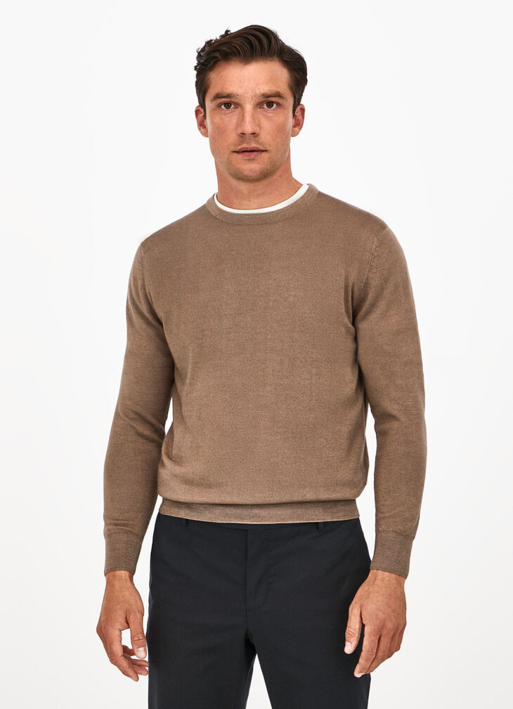 Merino wool silk jumper