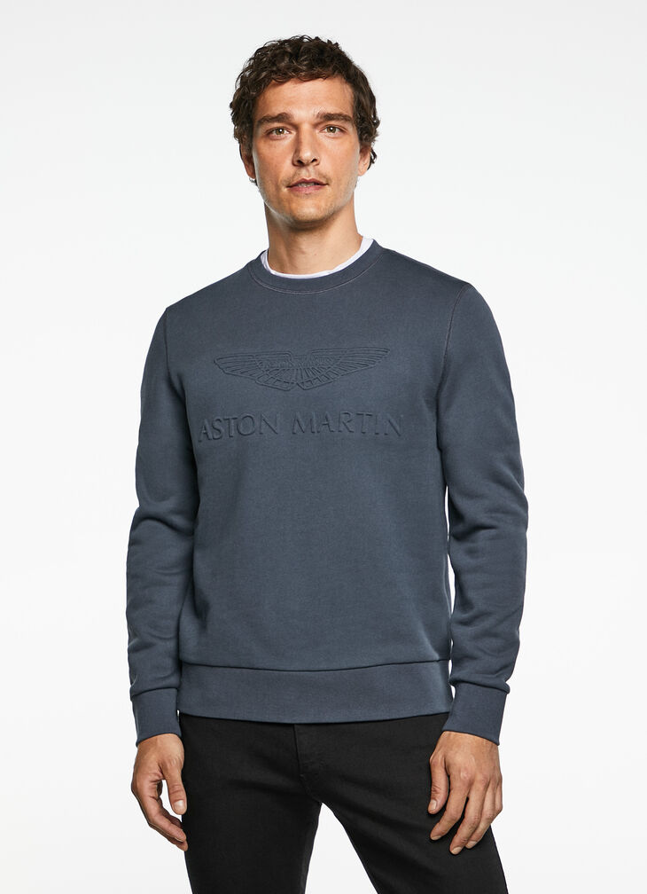 Embossed logo sweatshirt