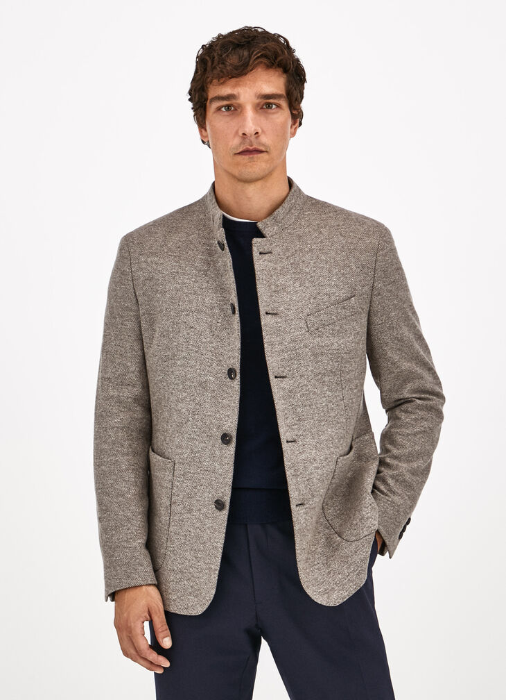 Stand collar jacket