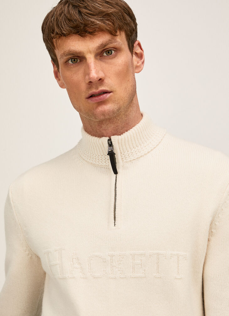 Hackett half-zip jumper