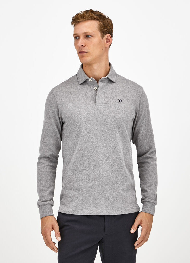Long sleeve rugby polo shirt