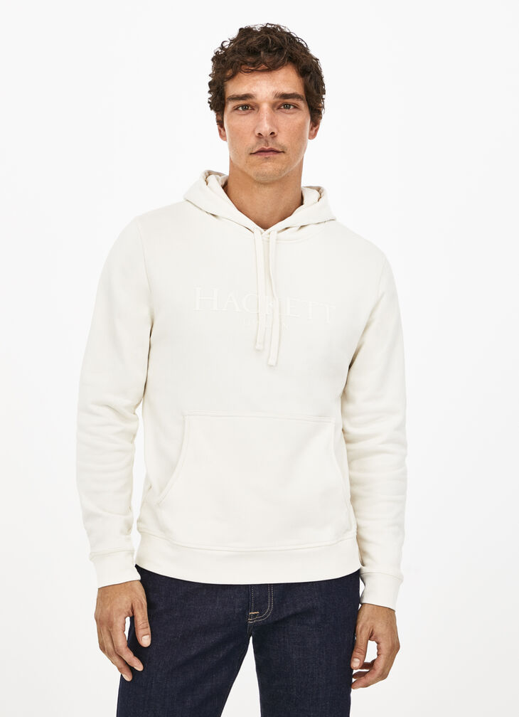 Hooded cotton sweatshirt