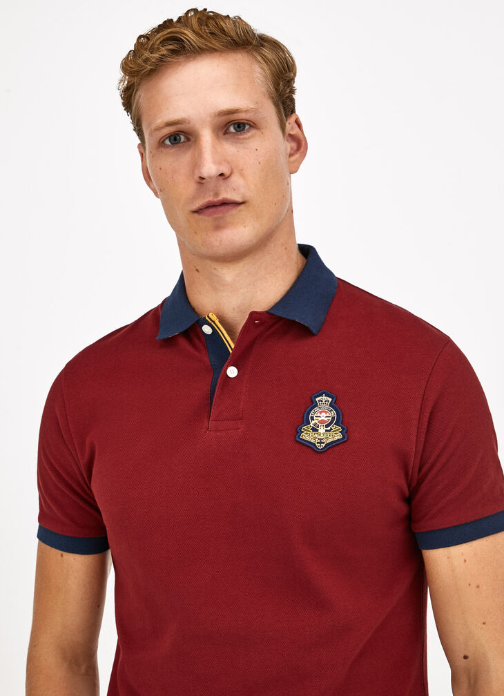 Badge polo shirt