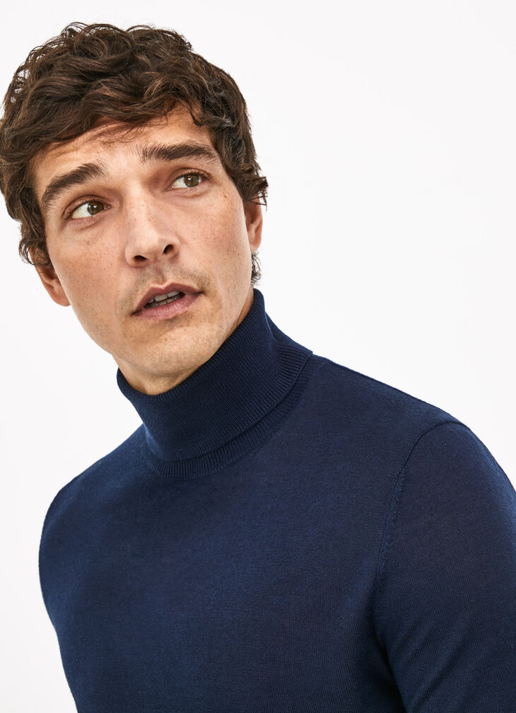 Roll neck merino jumper