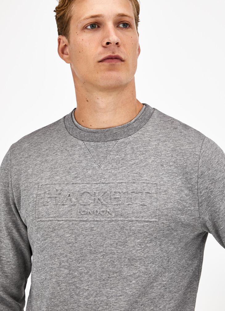 Embossed logo sweatshirt