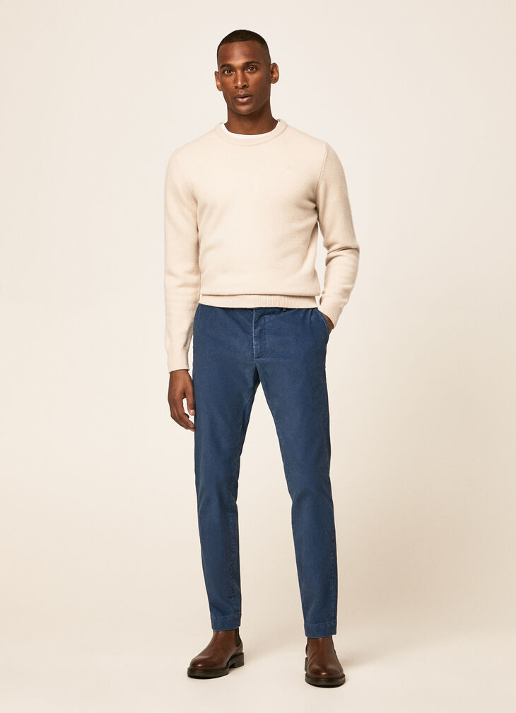 Corduroy chino trousers