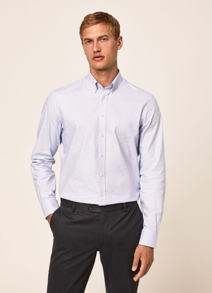 Dobby structured shirt
