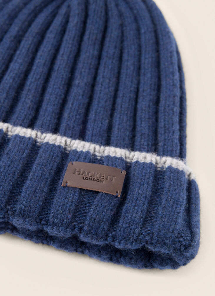Ribbed beanie hat