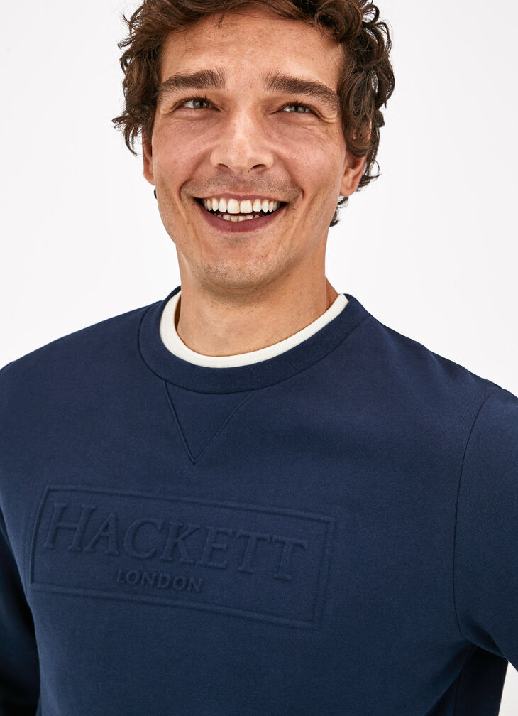 Embossed logo sweatshirt