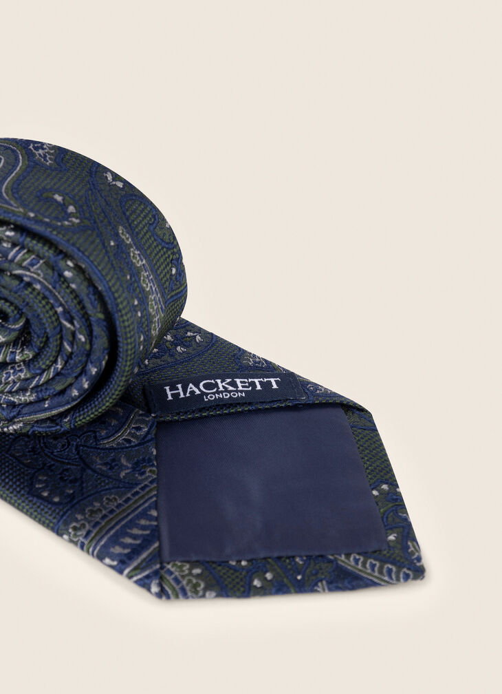 Silk paisley tie