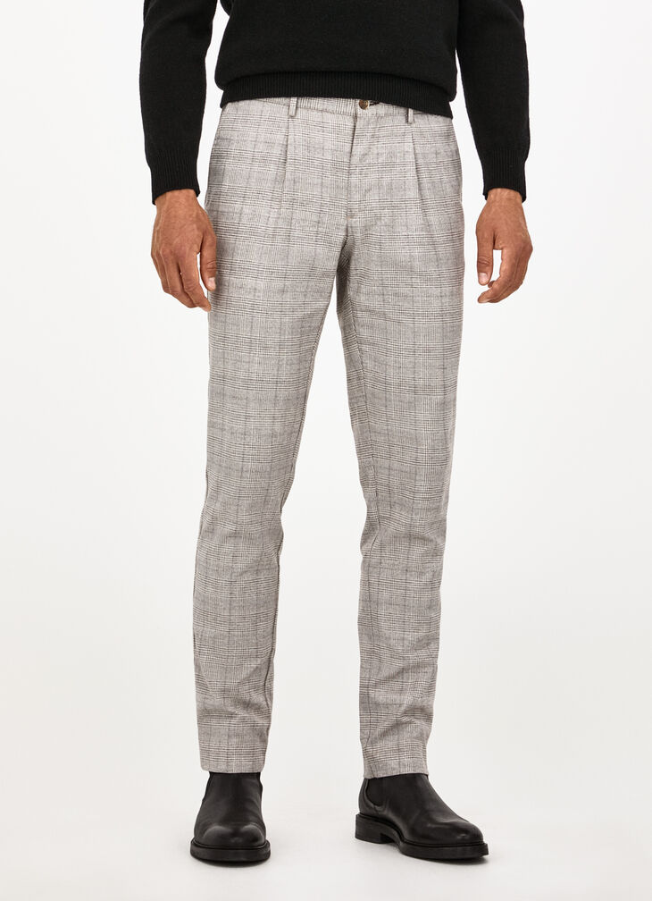 Mouliné Check Trousers