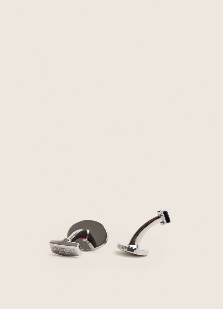 Oval-shaped cufflinks