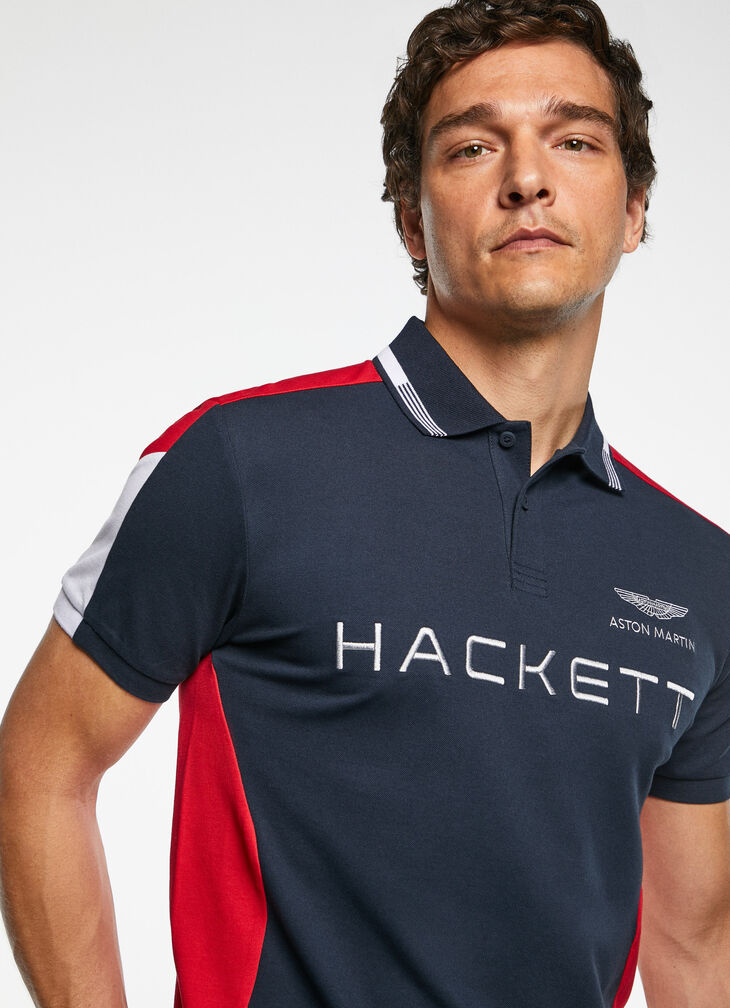 Motor inspired polo shirt