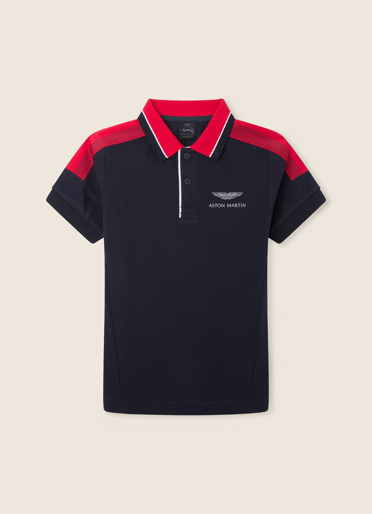 Motor inspired polo shirt