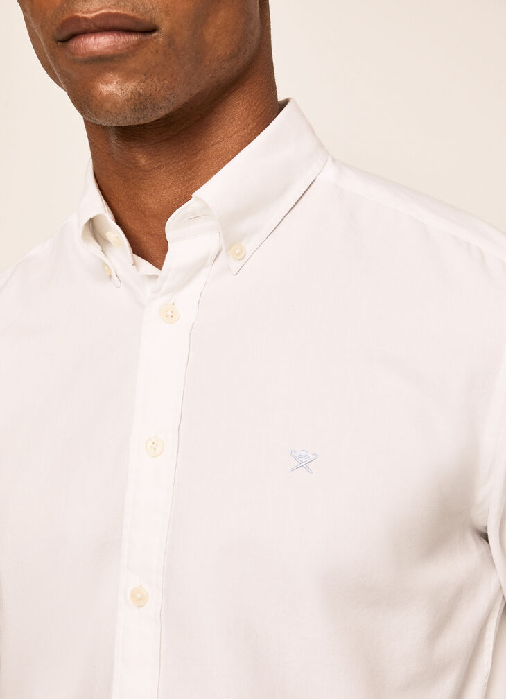 Garment dyed Oxford shirt