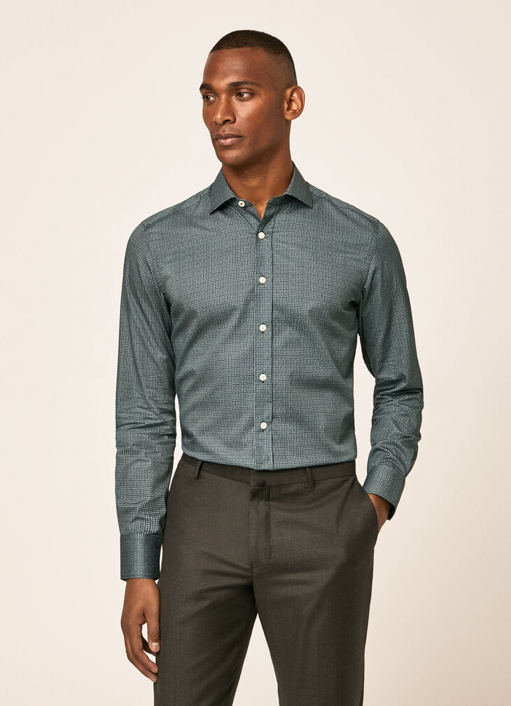 Geometric print shirt