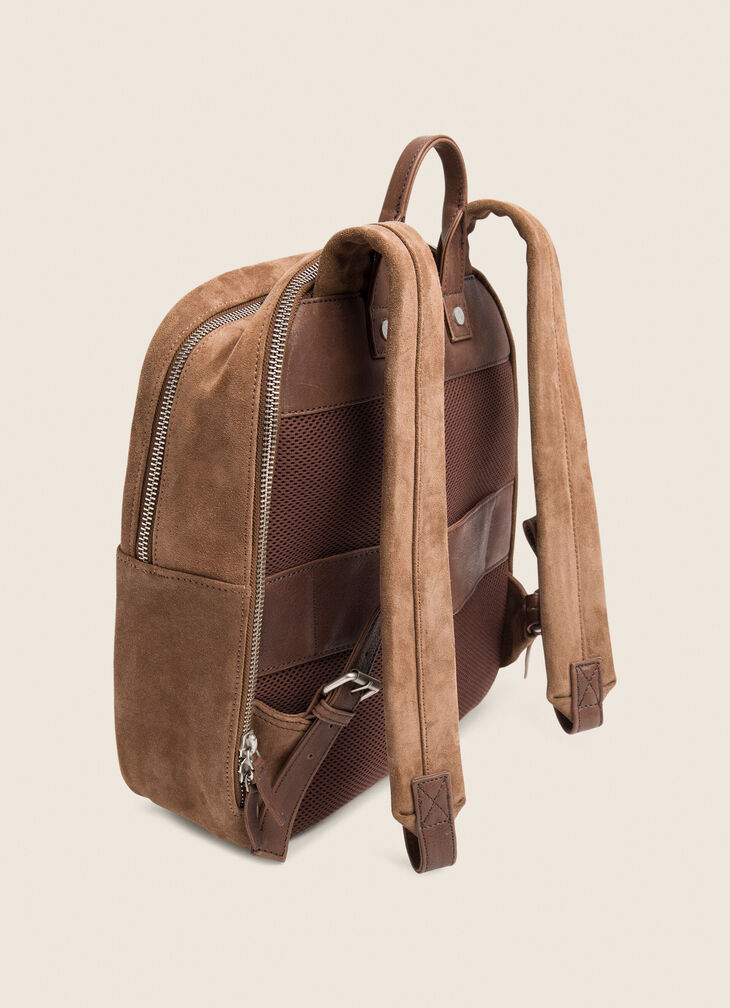 Suede backpack