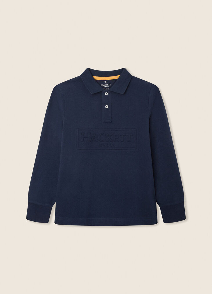 Cotton jersey polo shirt